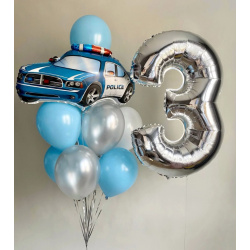 Открытка «Санта в тачке»