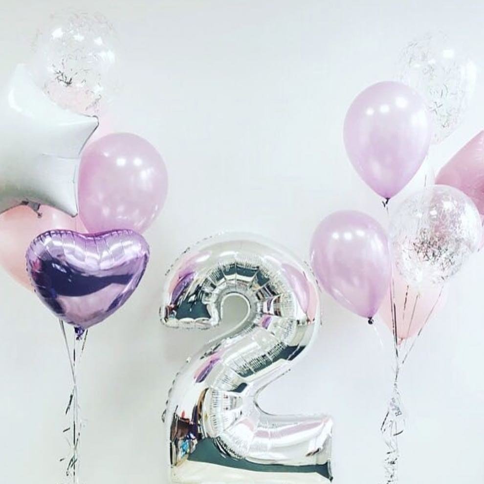 Фонтаны из шаров на день рождения для девочки 1 год
