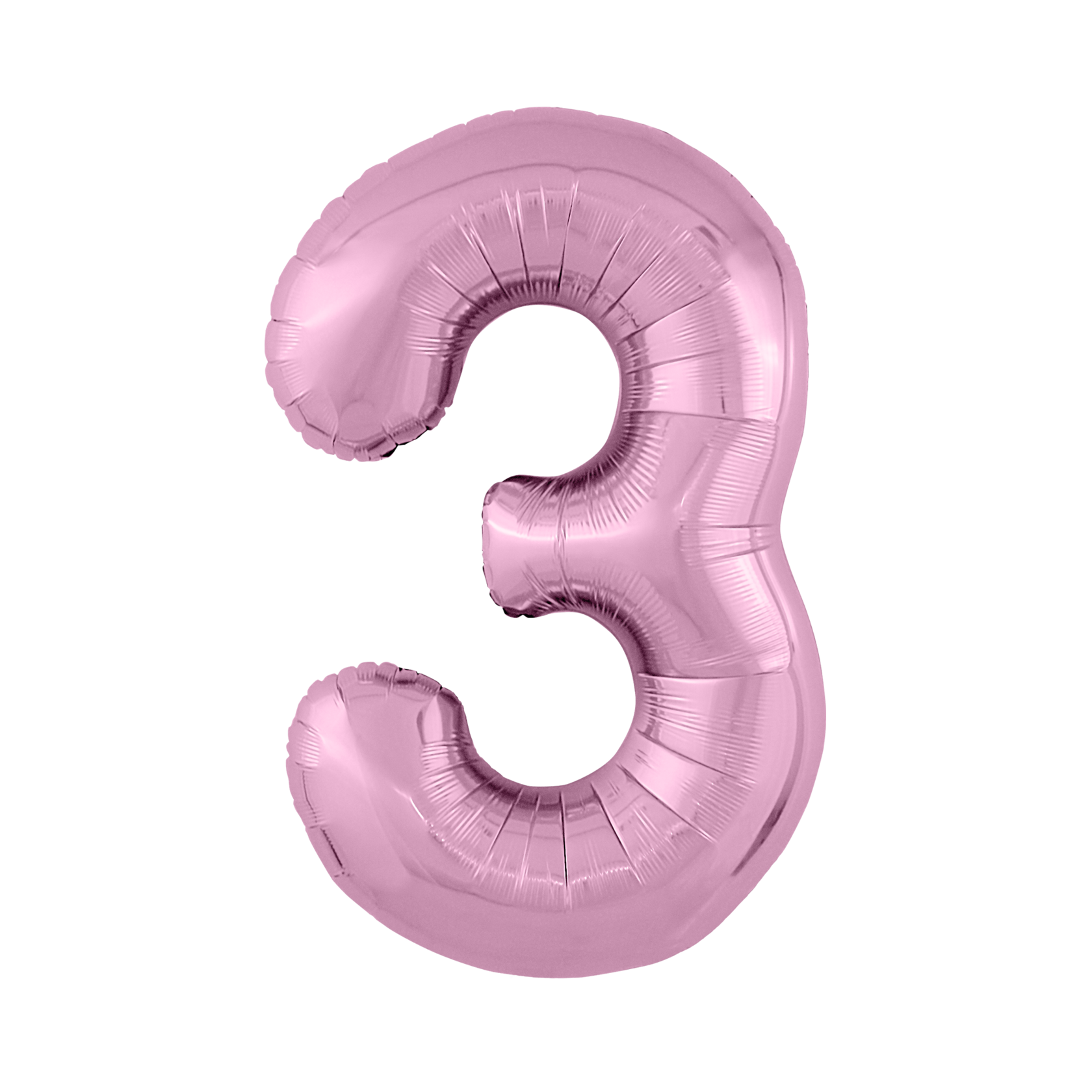 Шар фигура Цифра 3 Розовая