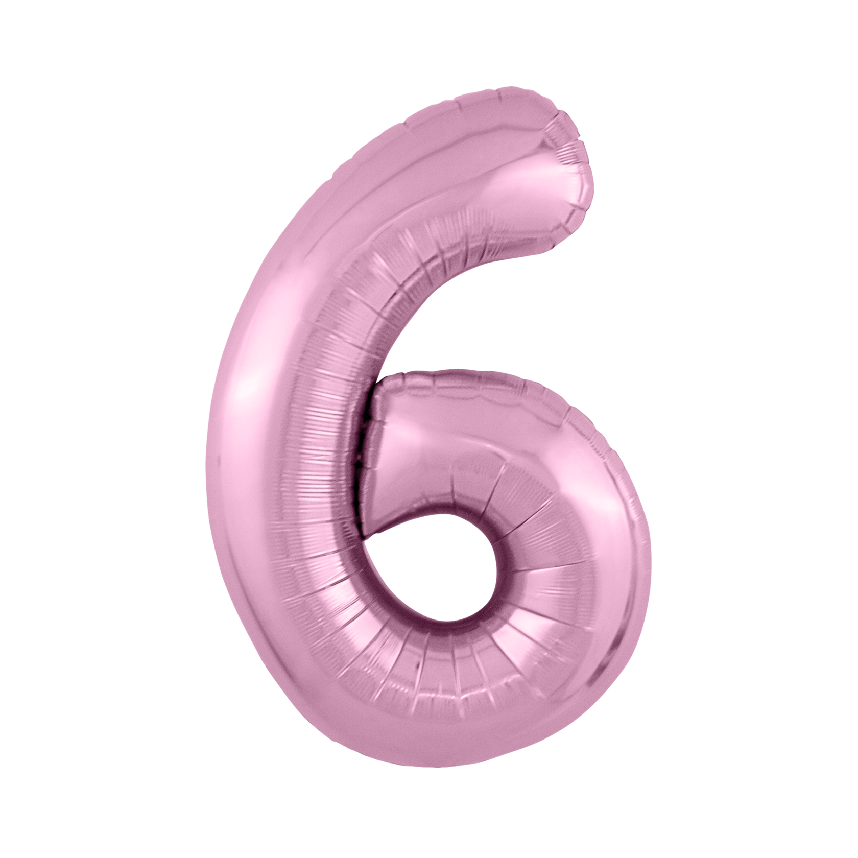 Шар фигура Цифра 6 Розовая