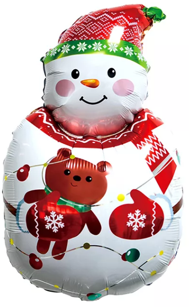 Шар-фигура Снеговик радостный, 78 см