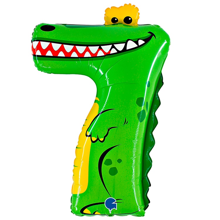 Шар цифра 7 крокодил