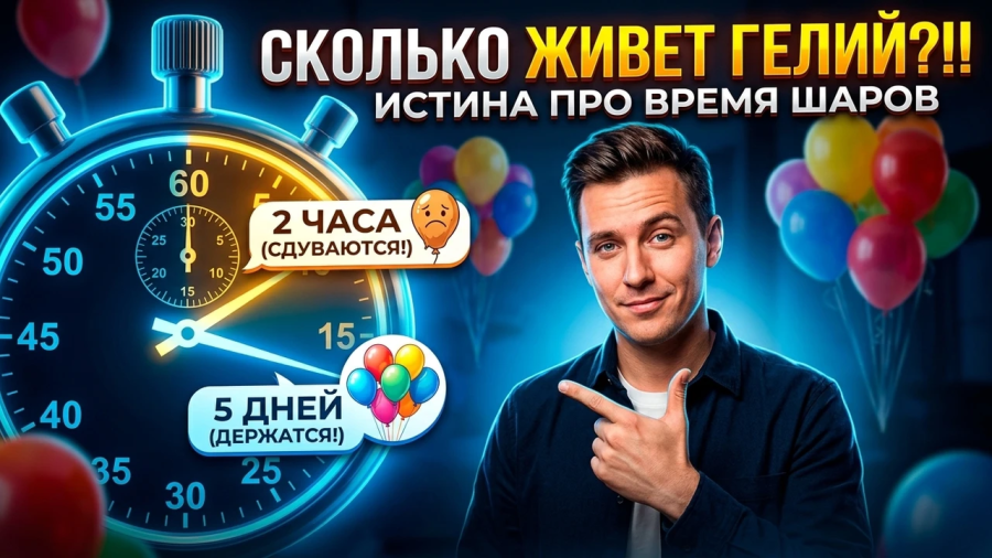Сколько держится гелий в шарах и как правильно продлить их полет