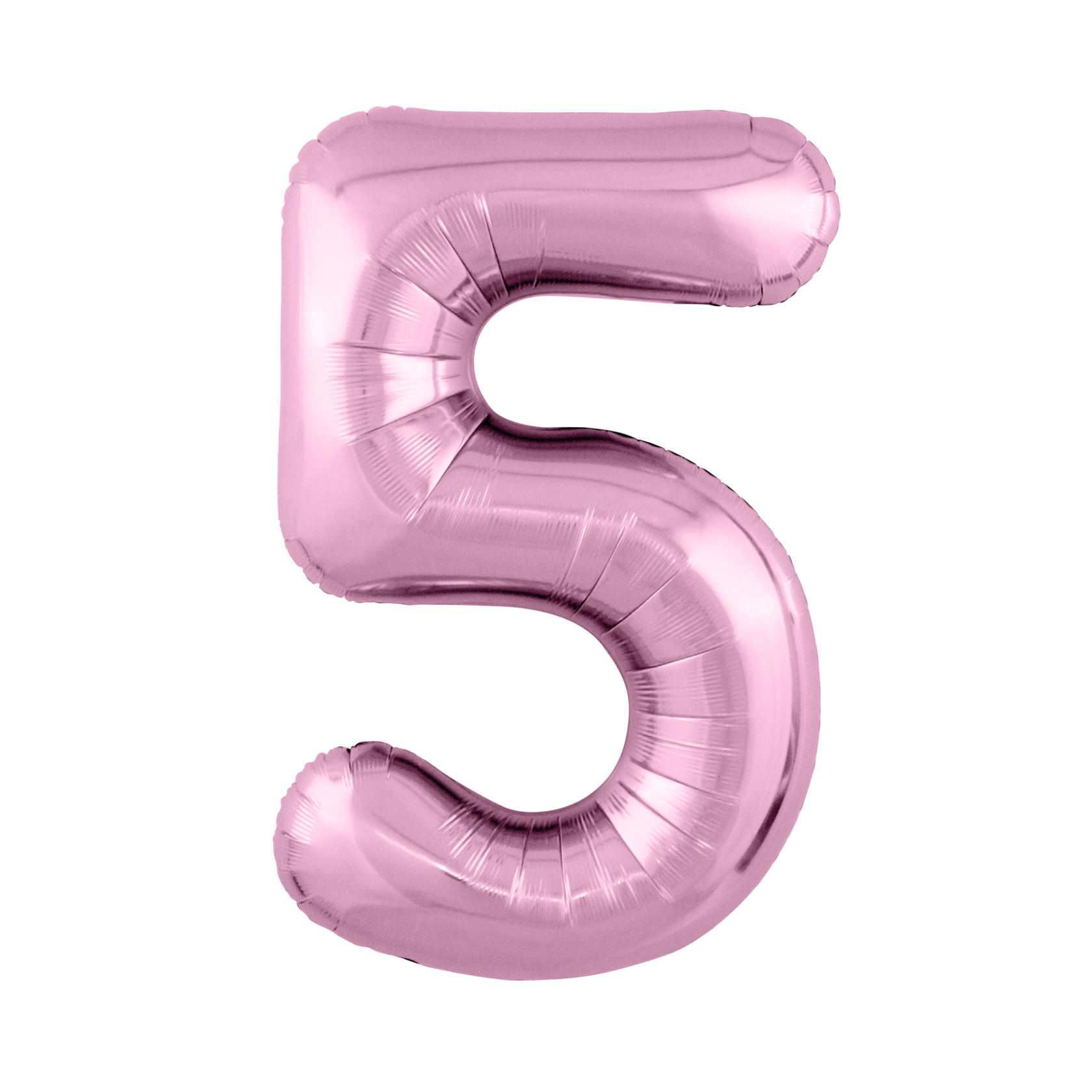 Шар фигура Цифра 5 Розовая