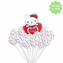 Букет из шаров Hello Kitty 