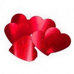 Конфетти сердца красные 17 гр