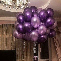 Облако шаров Пурпурно-фиолетовая гроздь 25 шт