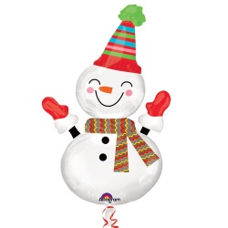 Шар-фигура Снеговик улыбчивый, 91см