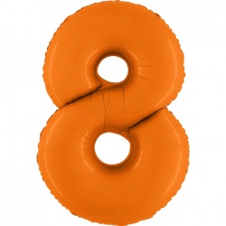Шар фигура цифра 8 Оранжевая